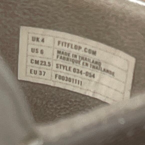 FitFlop Electra Classic Sandals Womens Size 6 Gray with Sequins Thong Beach - Picture 8 of 8